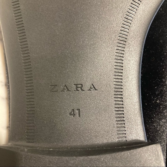 ZARA Sz  41 Suede Smoking Loafer Slipper with Tassels NWT - Picture 9 of 11